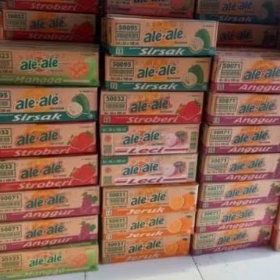 Ale Ale minuman rasa buah anggur isi 24 pcs
