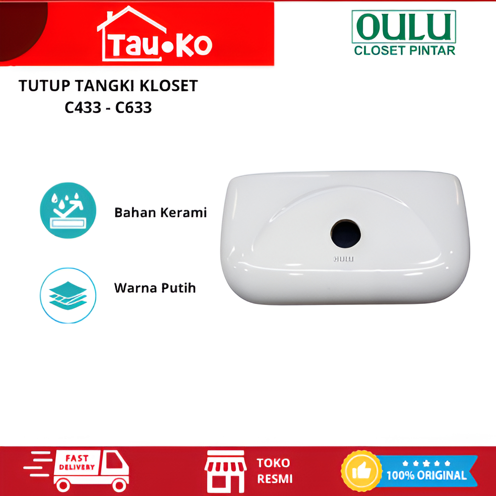 Volk Magnolia 663 Tutup Tangki Kloset Closet Wc Duduk Putih