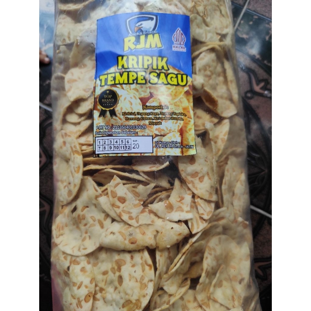 kripik tempe sagu original kemasan kecil 250 gram. BUKAN remahan