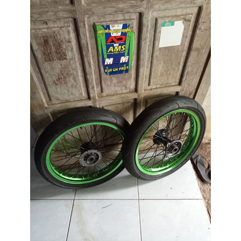 Whelset klx hijau scarlet 185/215