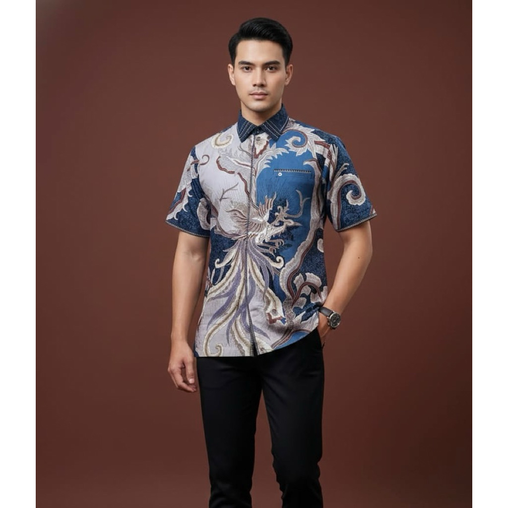 Batik Cantieq Exclusive - ABIMANA | Batik pria premium sutra atbm jahitan bordir smock mewah, Kemeja