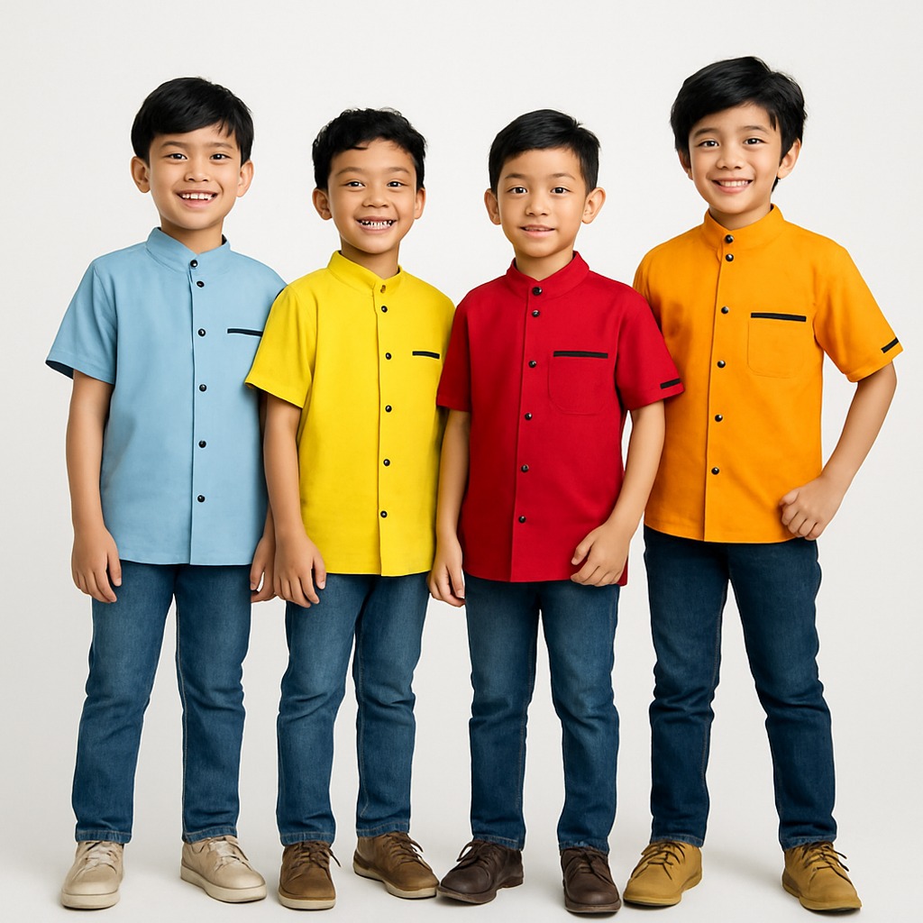 KEMEJA ANAK baju anak laki laki / kemeja anak cowok usia 2-10 tahun