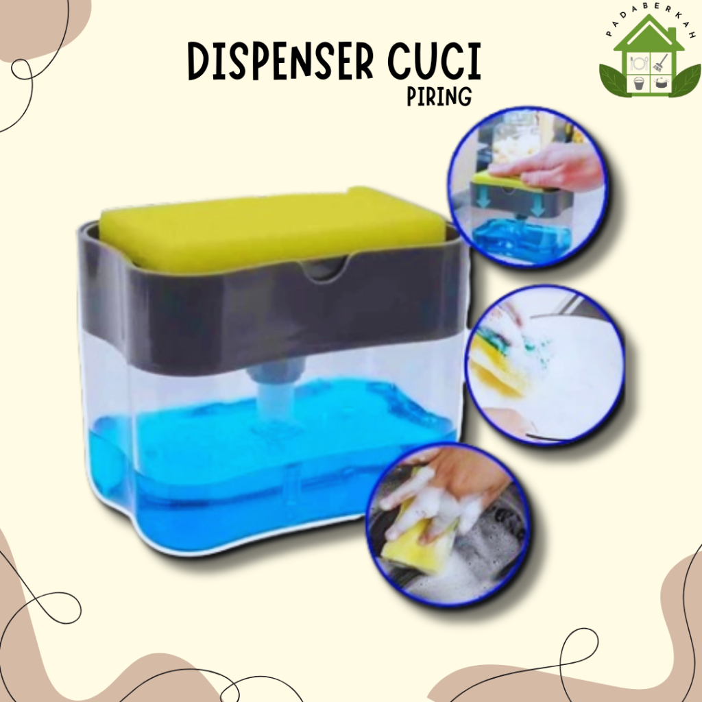 PB - Tempat Sabun Cuci Piring / Dispenser Sabun Cuci Piring Dispenser instan cuci piring