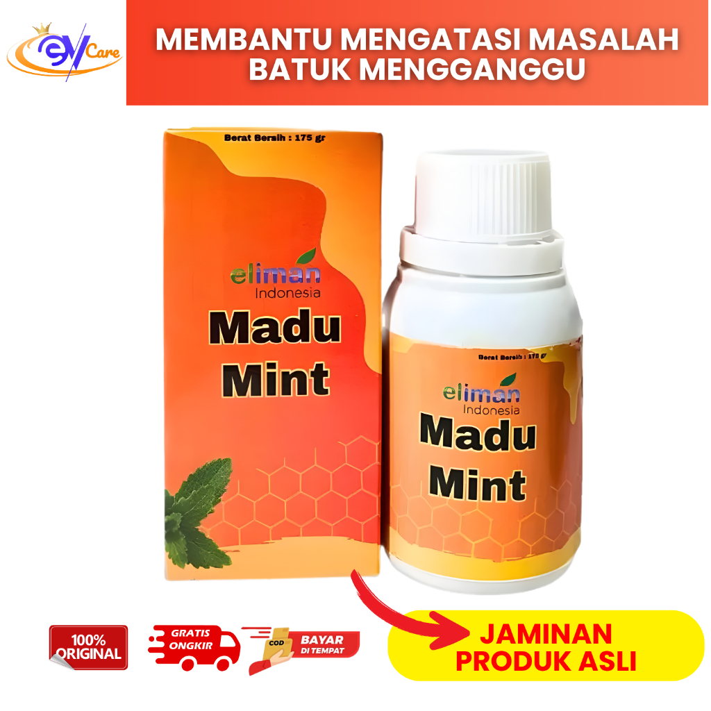 ELIMAN Obat Batuk Dewasa Madu Batuk Herbal Atasi Batuk Berdahak Kering dan Gatal Tenggorokan 175gr