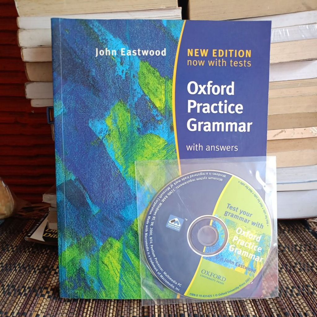 ORIGINAL BEKAS BUKU NEW EDITION NOW WITH TESTS OXFORD PRACTICE GRAMMAR WITH ANSWERS + FREE CD - JOHN