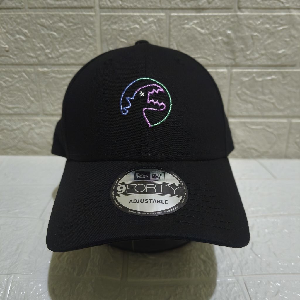 Topi New Era Cap Spor B Dino Black 9Forty Adjustable Original