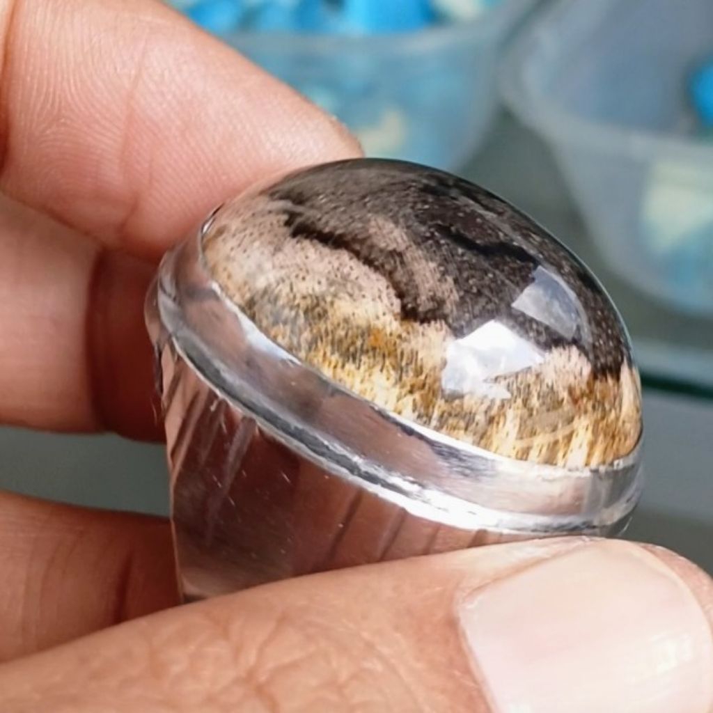 NATURAL BATU AKIK UNIK ANTIK ( DIM.30 RING 11 )