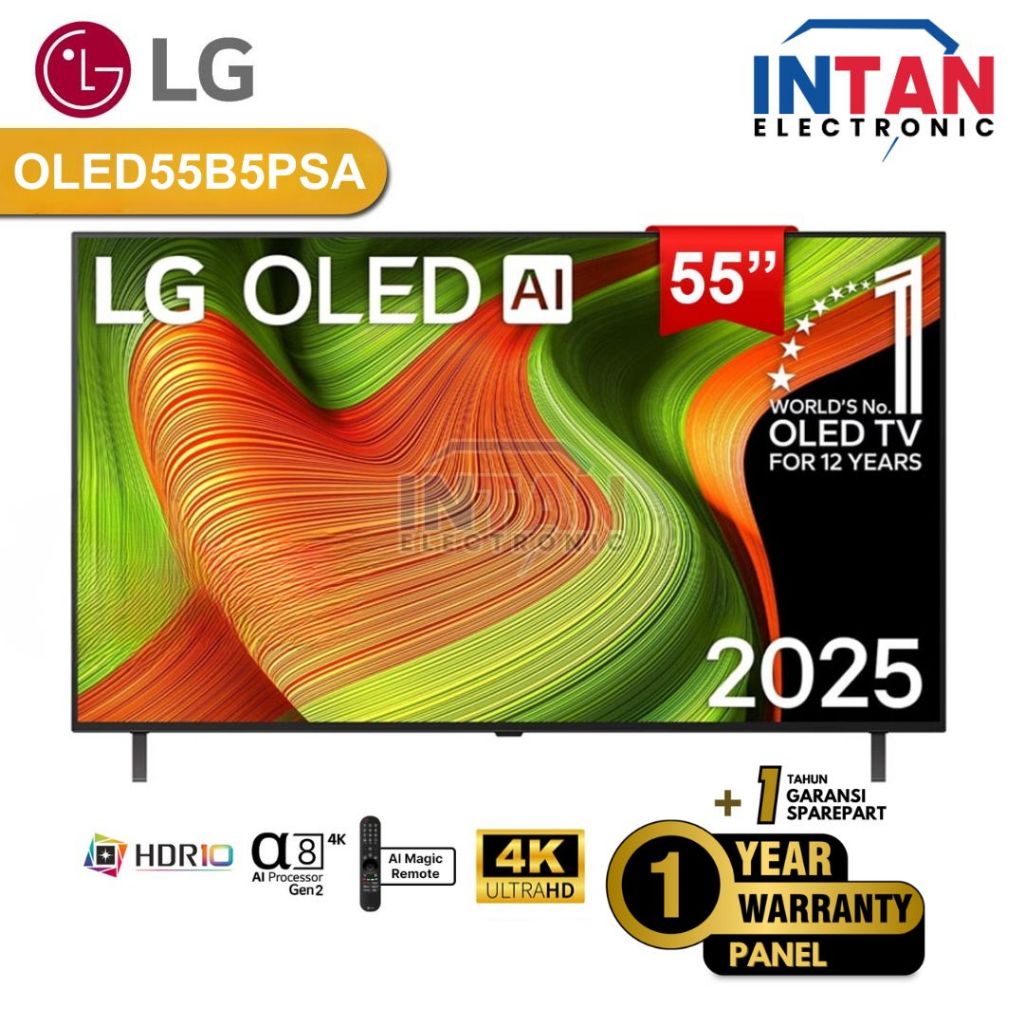 SMART TV LG 55 INCH OLED55B5PSA 4K A8 PROSESSOR GEN2/OLED55B5PSA TERBARU 2025 MEDAN