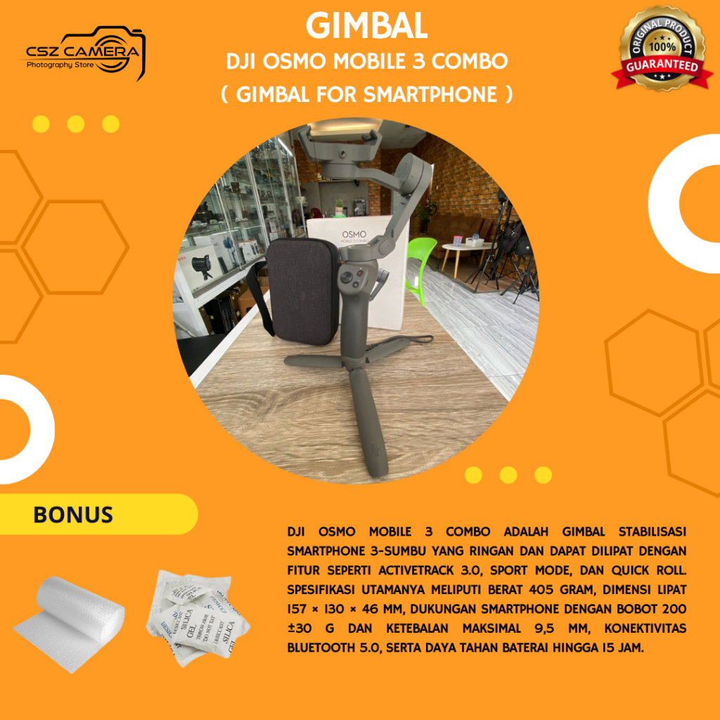 Dji Osmo Mobile 3 Combo For Smartphone