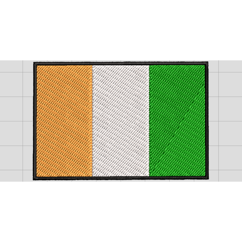 File emb/ embroidery/ bordir Bendera Pantai Gading