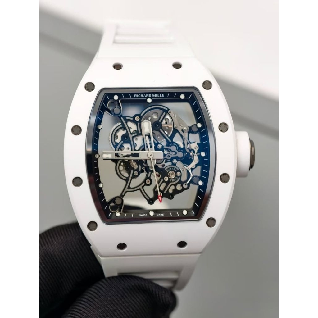 JAM TANGAN PRIA RM055 TOURBILLON AUTOMETIC SWISS FULLSET