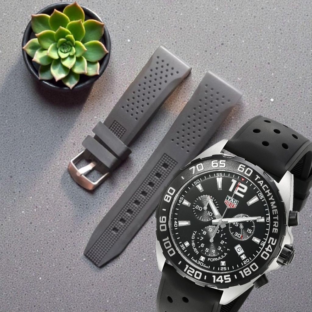 strap tali jam tangan TAG HEUER Warna hitam