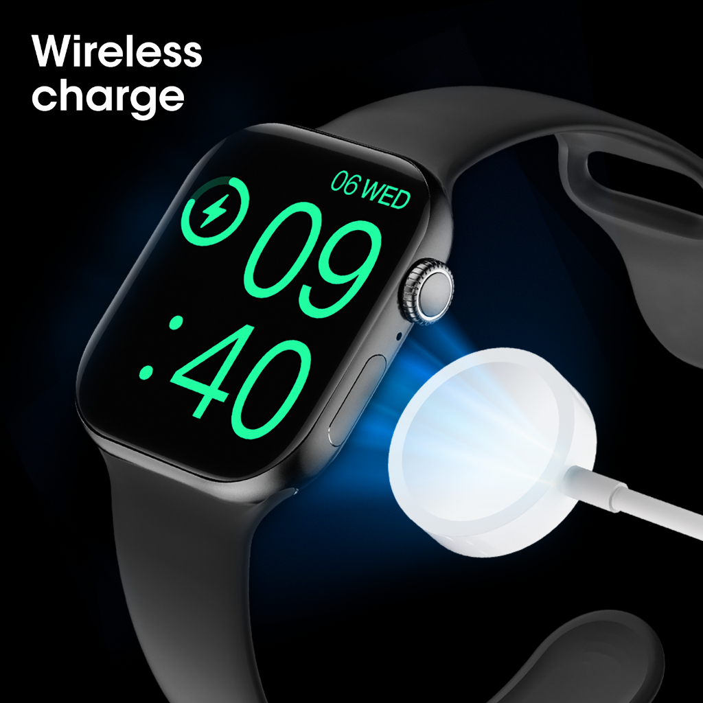 HOT DEALS [Garansi 1 Tahun] KIRO for iPhone Smart Watch-support Whatsapp Reply-Watch S11 Pro