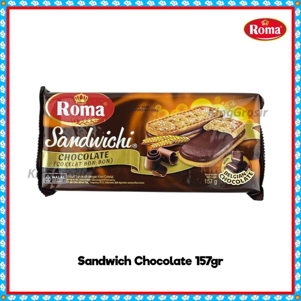 Biskuit Roma Sandwichi Rasa Cokelat 157gr / Roma Sandwich Biskuit Cokelat