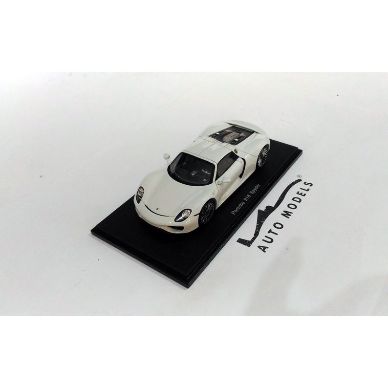 Spark Model Porsche 918 Spider Closed Roof 2014 White