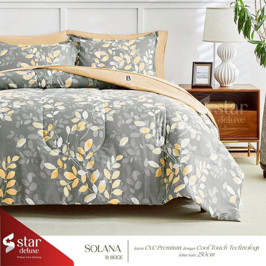 (COD) Ziby - Sprei Set Motif Solana Sprei Anti Geser | 90x200x20 | 100x200x20 | 120x200x20 | 140x200