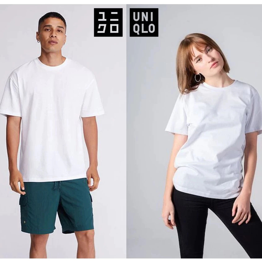 hot sale 100% original - kaos uniqlo oversize polos pria wanita look simple & clean