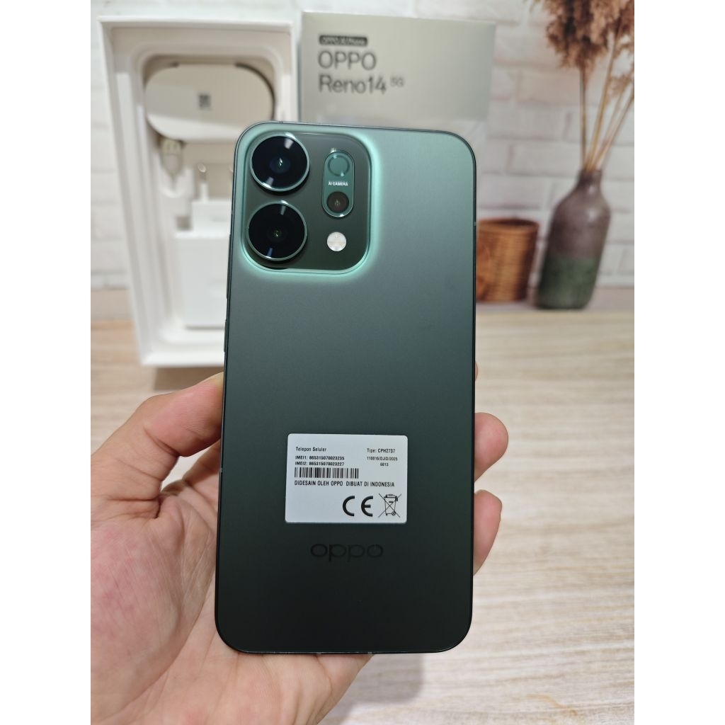 Oppo reno 14 5g 12/256 garansi resmi second