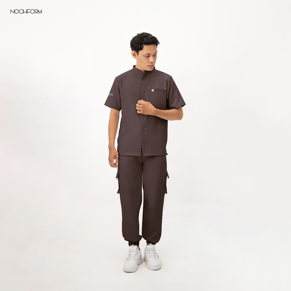 SCRUBbyNF Stretchway Jogger JUMBO Set Scrub Set Scrub / Doctor’s Scrub/ Set Baju Celana Jaga OKA / B