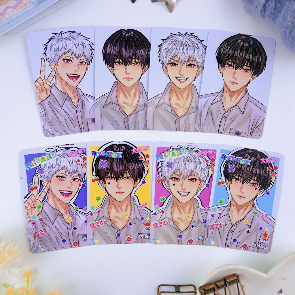 Unofficial Merchandise Photocard The Summer Hikaru Died / Photocard YOSHIKI/ PC HIKARU/ Keychain The