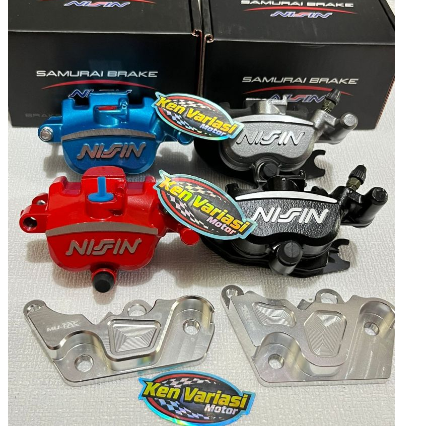 NMAX AEROX NEW OLD SET KALIPER SB + BREKET CAKRAM DEPAN STANDAR 230 MM DAN 260 MM 2 PISTON 2P BONUS 