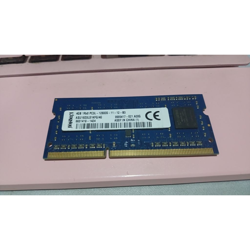 Ram laptop 4gb ddr3l pc 12800s
