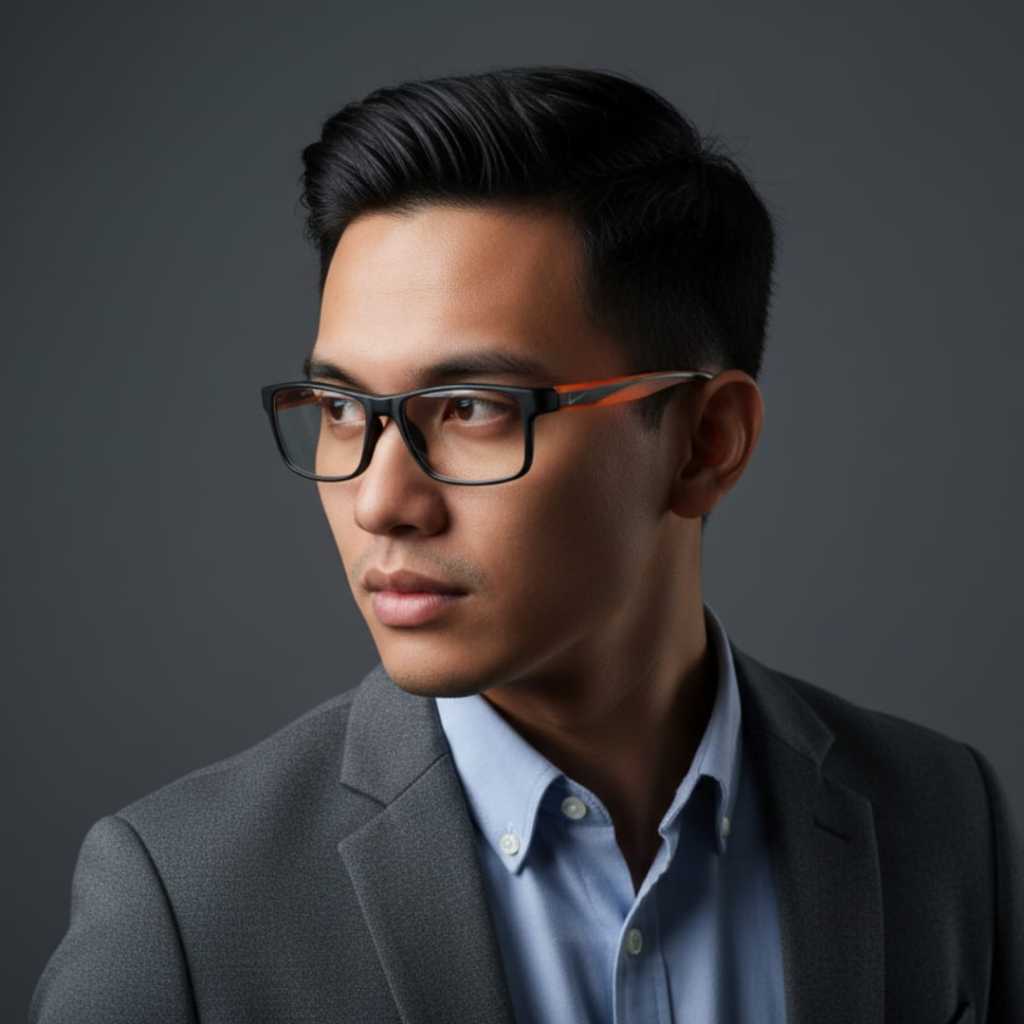 Kacamata Baca Anti Radiasi Blueray Photochromic Pria Sporty Kaca Mata Plus +100+150+175+200+250+300