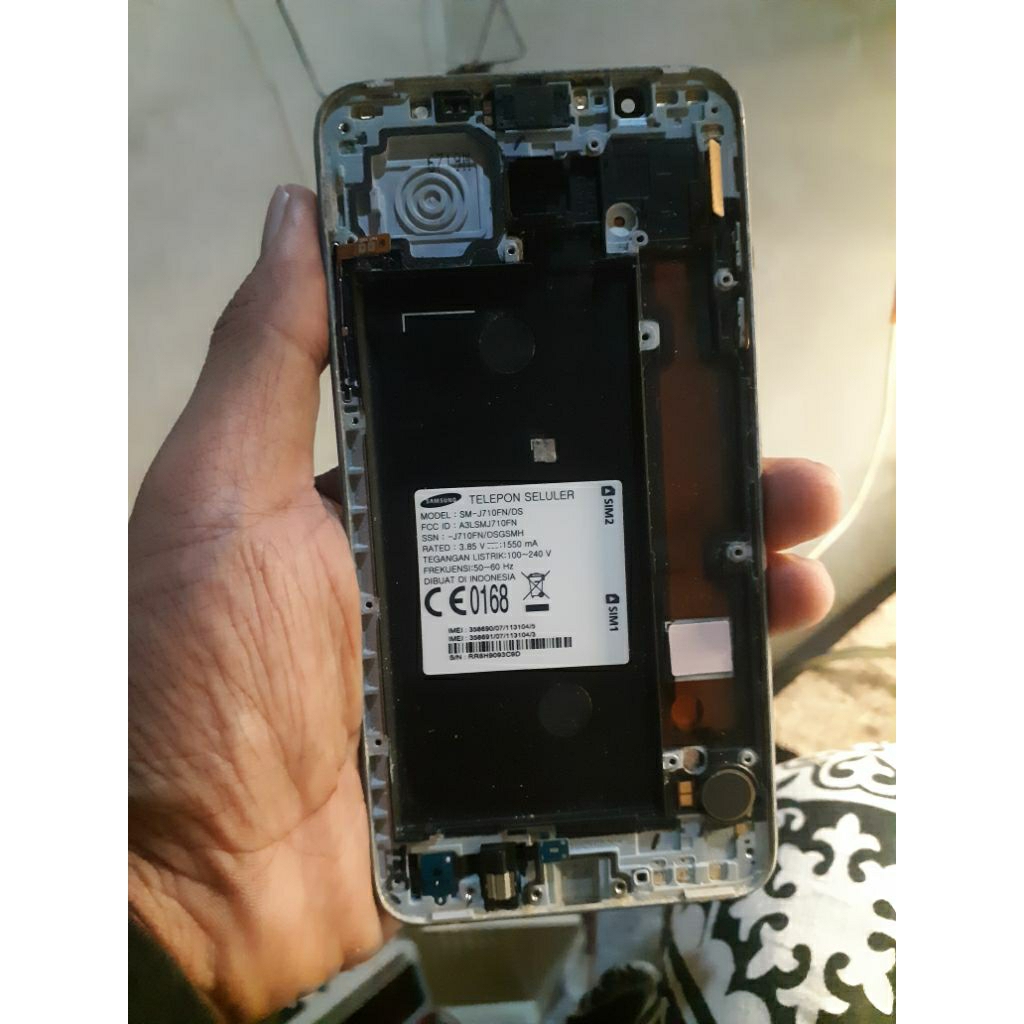 lcd originap copotan samsung j7 2016
