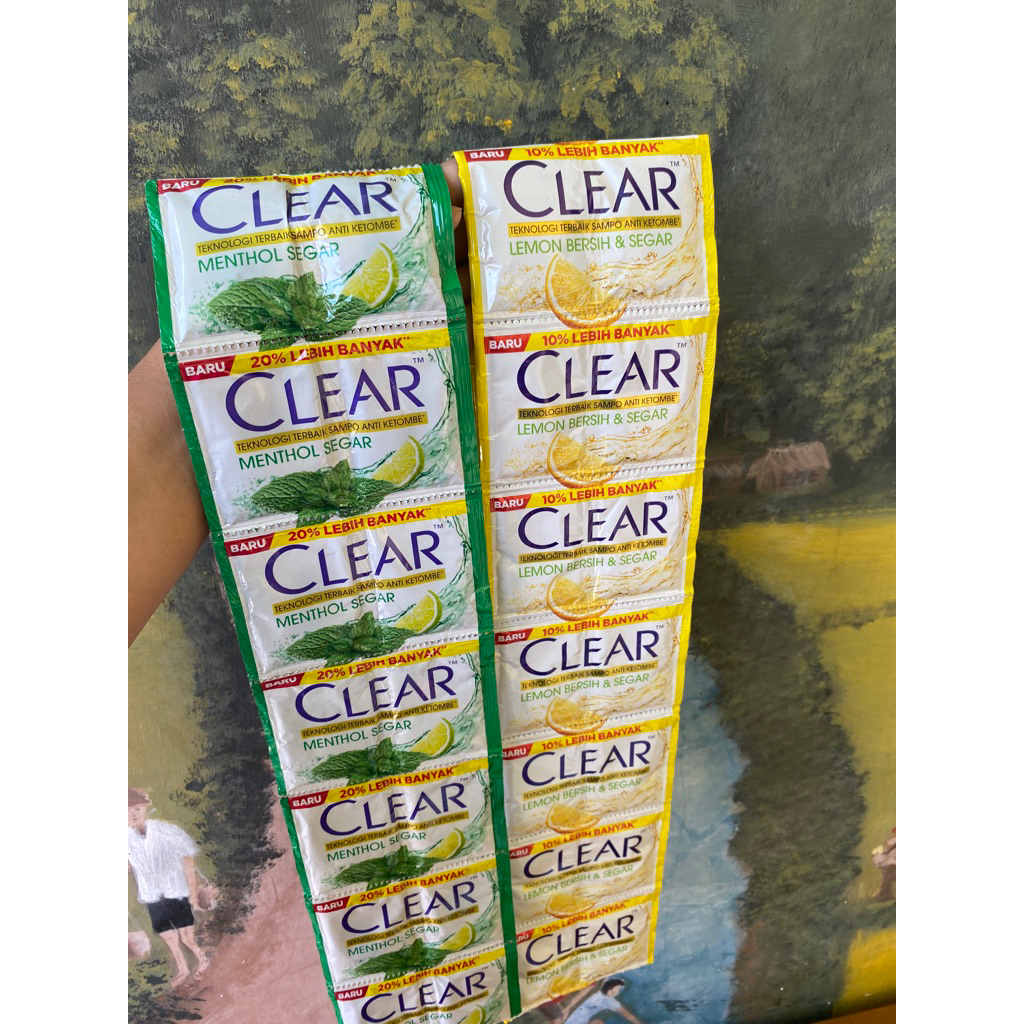 Clear Sampo Renceng Sampo Clear kemasan renceng isi 24 pcs promo murah 3 renceng
