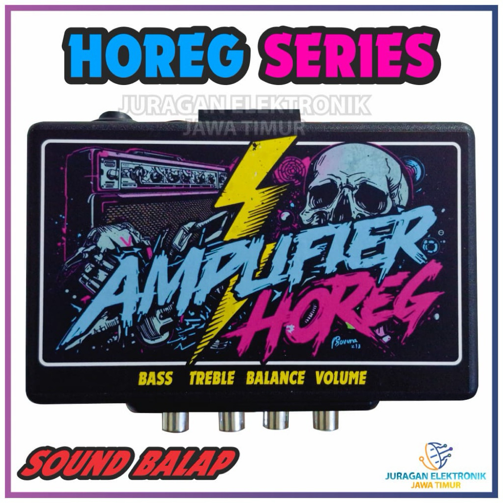 (HOREG SERIES) POWER AMPLIFIER CLASS D 2x120W + TONE CONTROL BASS TREBEL BALANCE VOLUME MINIATUR SOU