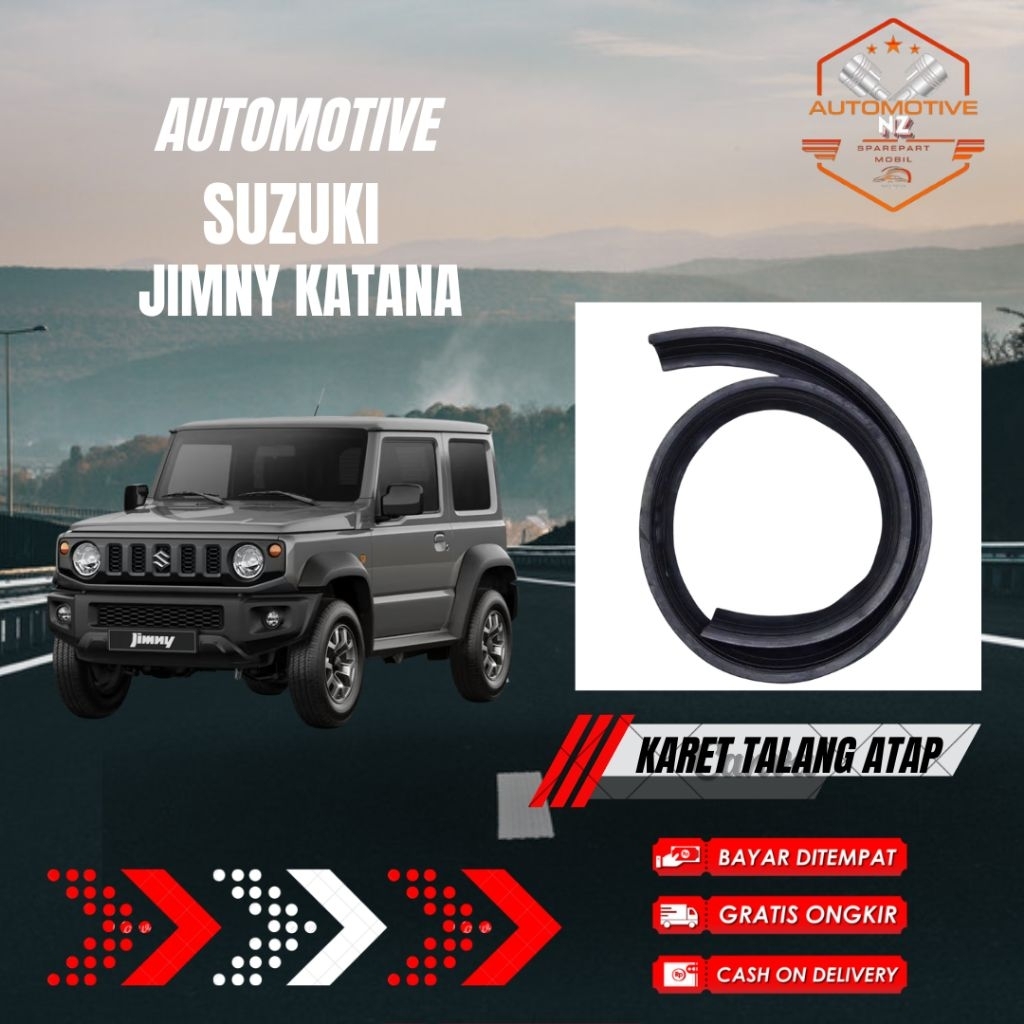 Karet Pelindung Air Atap Suzuki Katana – Seal List Talang Air Atap Katana Original Quality