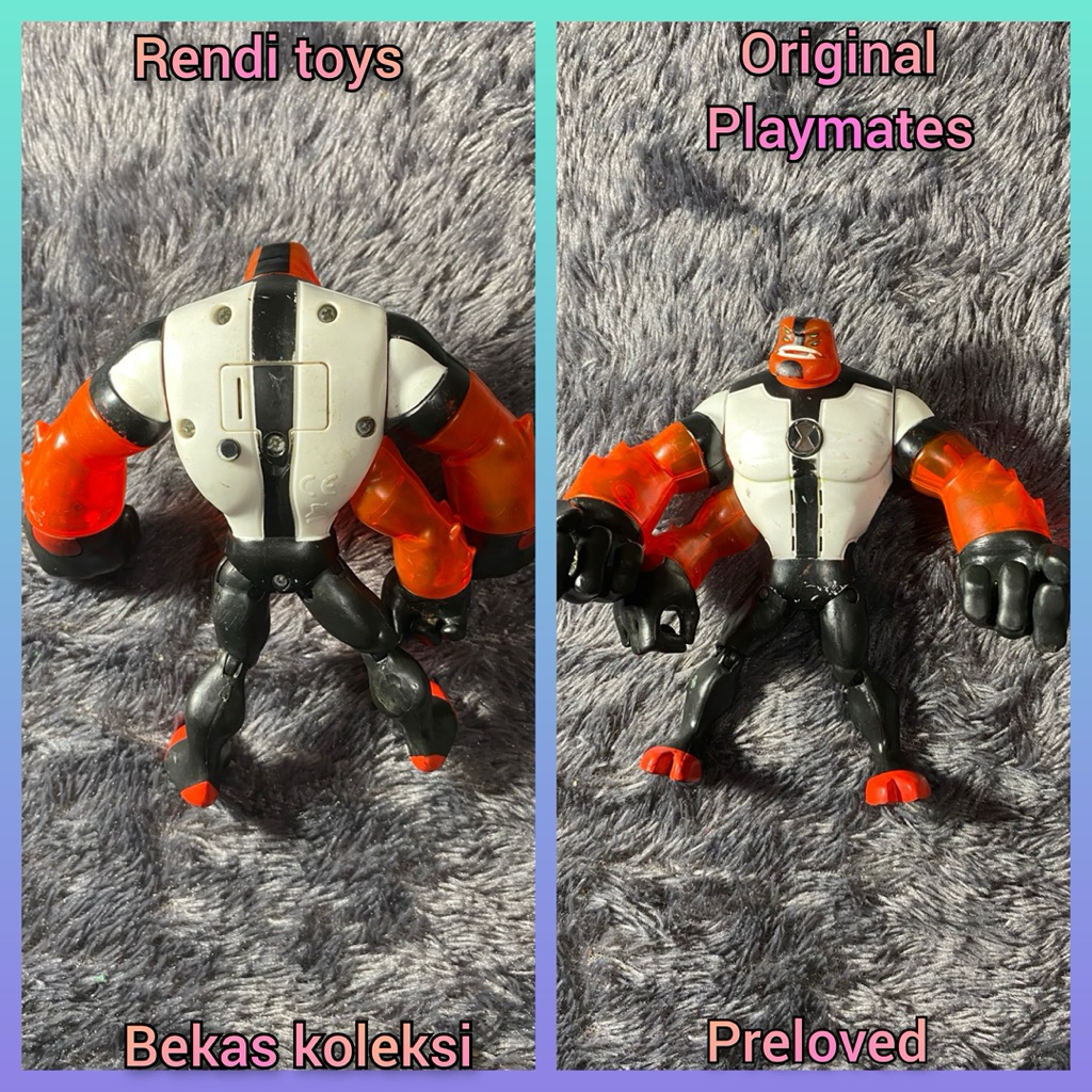 Junk Four Arms - Ben 10 Alien Action Figure Original Playmates Toys| Bekas Koleksi | Rendi Toys
