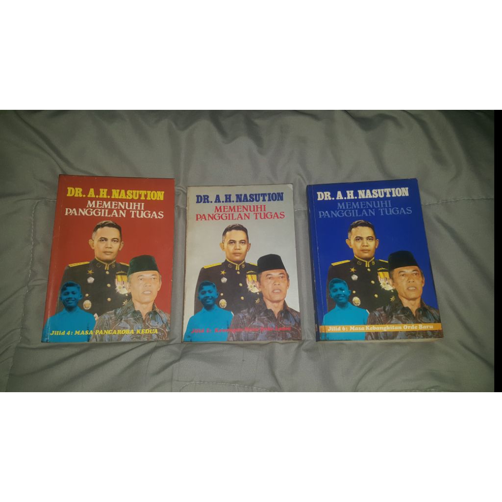 Buku DR.A.H.NASUTION memenuhi panggilan tugas jilid 4,5&6