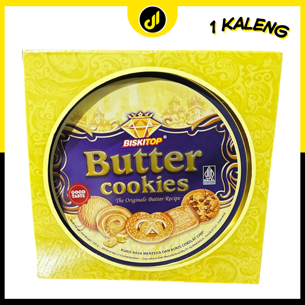 BISKITOP Butter Cookies GOLD  1 KALENG