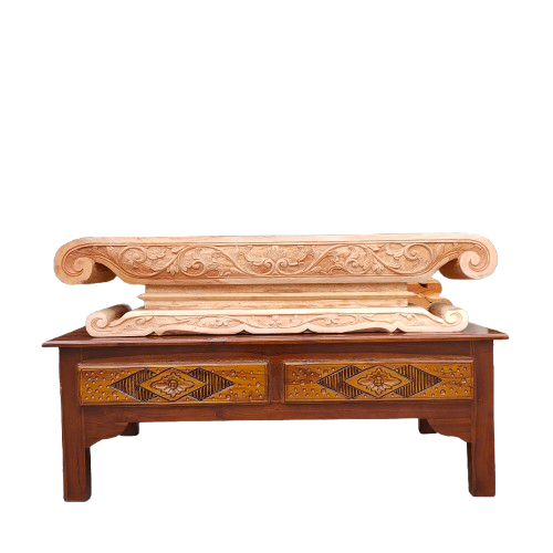 Rancak Gamelan Demung Kayu Mahoni Ukiran Alusan Premium