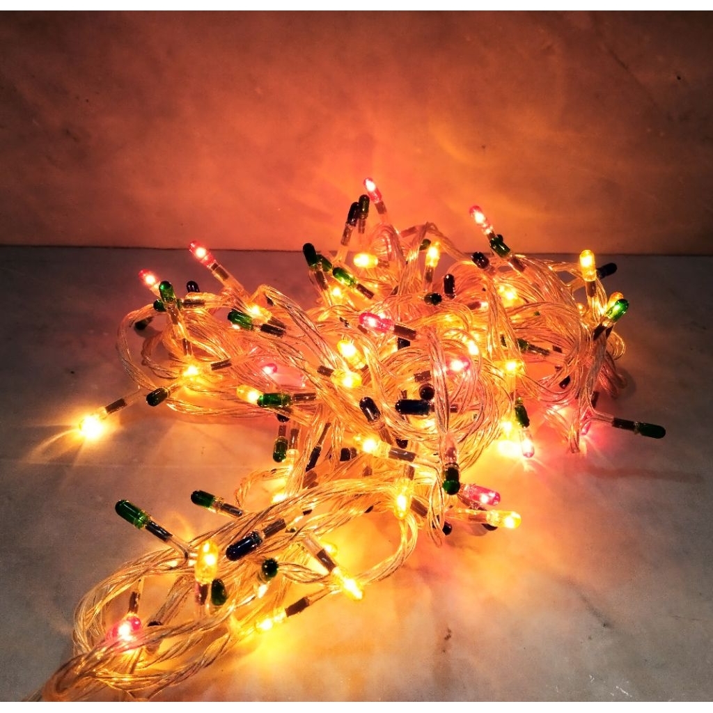LAMPU NATAL LED WARNA-WARNI 10 METER ATN / LAMPU LED WARNA-WARNI / DEKORASI NATAL - ATN