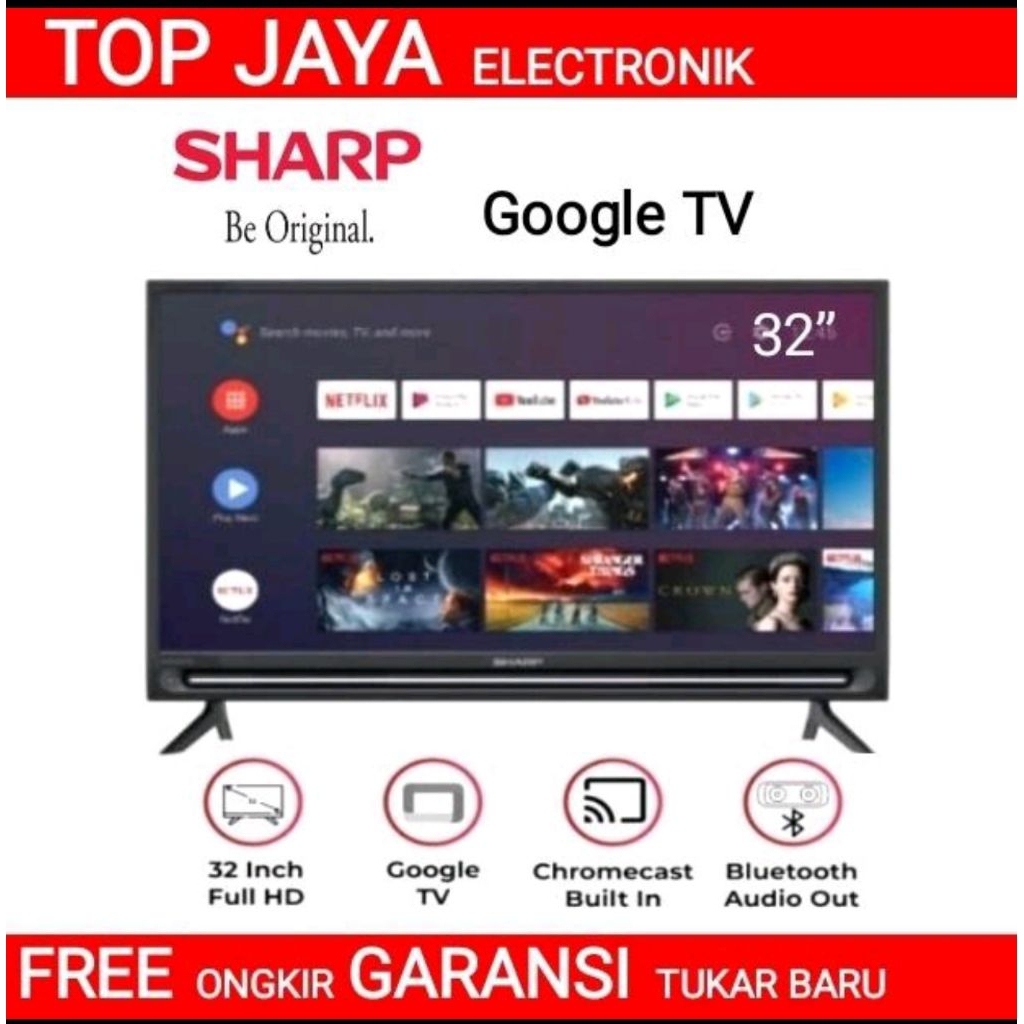GOOGLE TV SHARP 32 INCH ANDROID DIGITAL TV/GOOGLE TV 32 INCH SHARP ANDROID DIGITAL TV