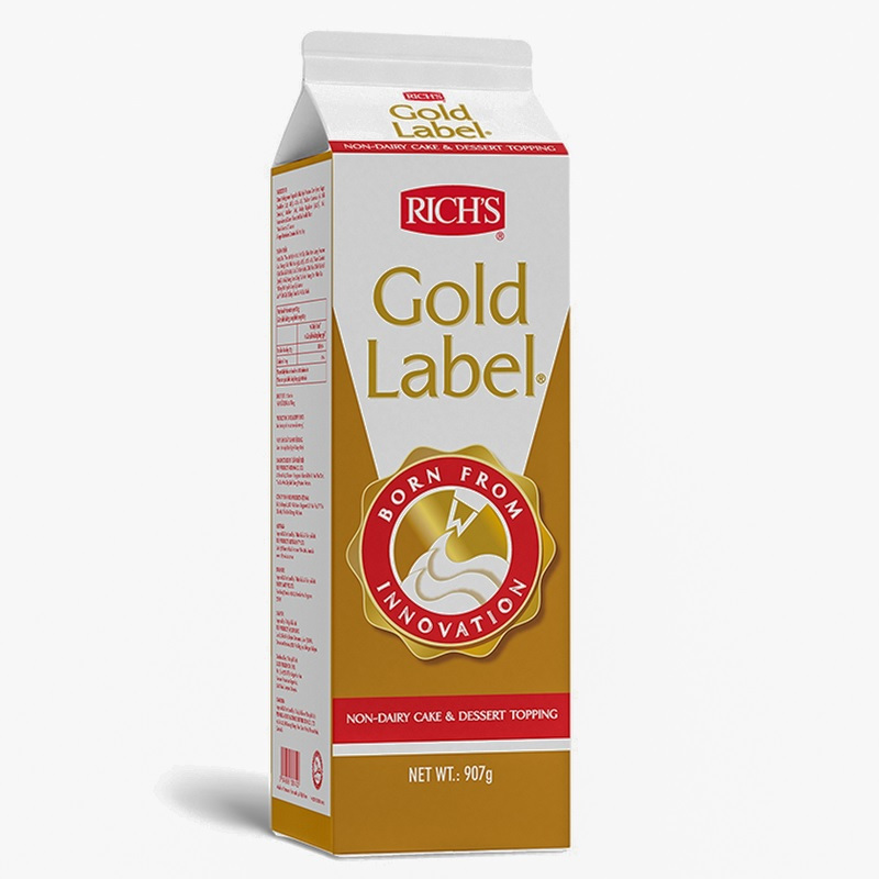 RICH RICHS RICH’S GOLD LABEL WHIPPING CREAM CAIR KEMASAN 907 GRAM