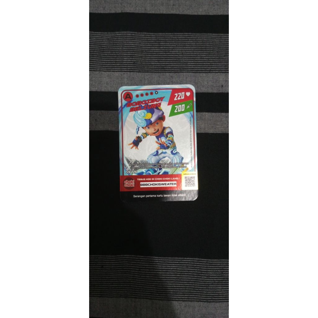 KARTU CHOKI CHOKI BOBOIBOY BELIUNG