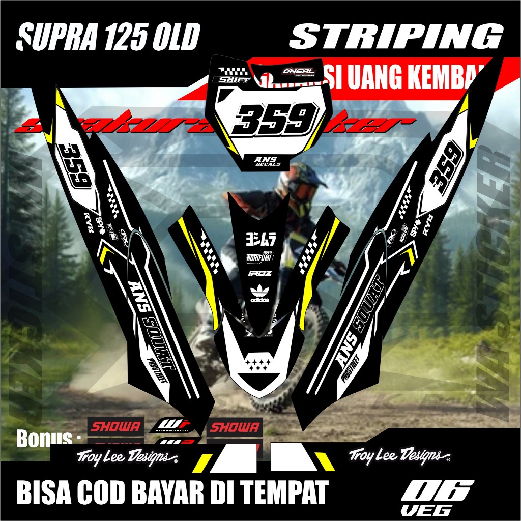striping supra 125 old rbt sticker custom 06 veg