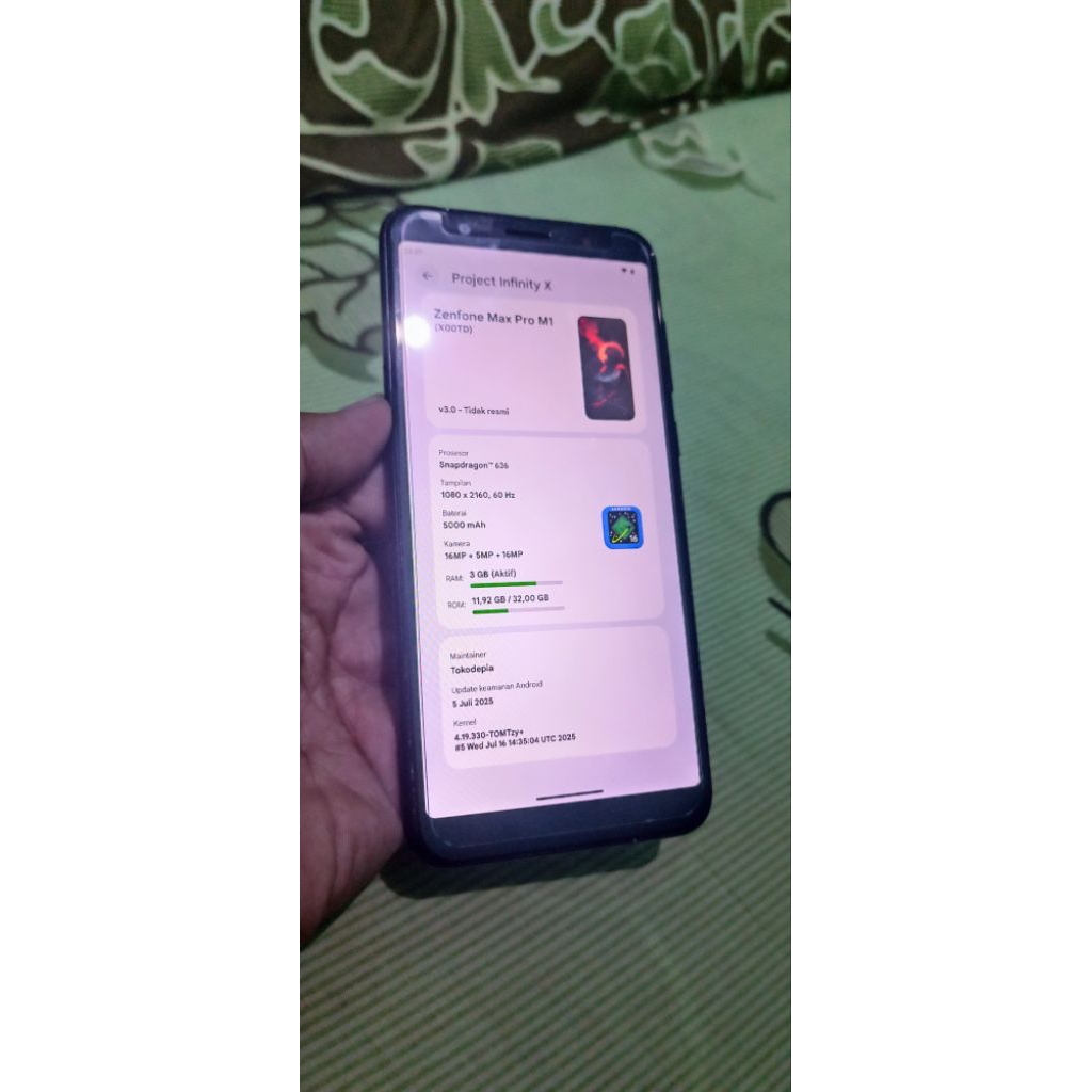 Asus zenfone max pro m1 ram 3/32gb