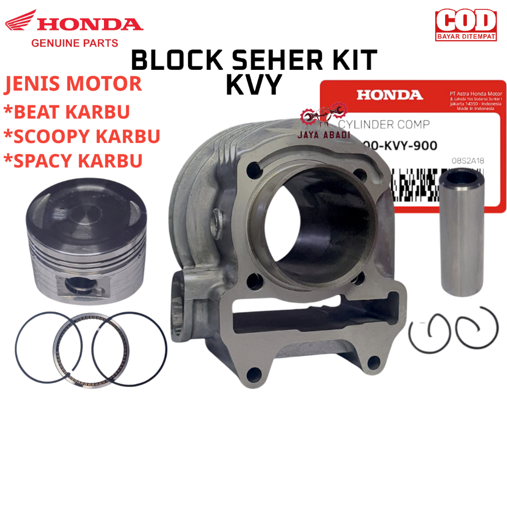 Block Seher + Piston Beat / Scoopy / Spacy Karbu