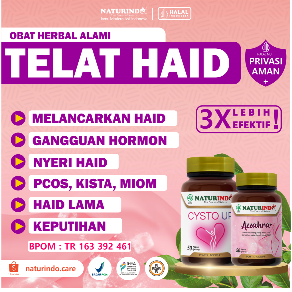 OBAT TELAT HAID PELANCARAN MENSTRUASI HAID DATENG BULAN AZZAHRA PELANCAR HAID KEPUTIHAN AMPUH