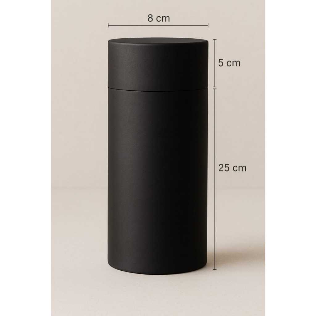 OD 80 MM PAPER TUBE TUTUP FLAT HITAM /PAPER CORE/SELONSONG