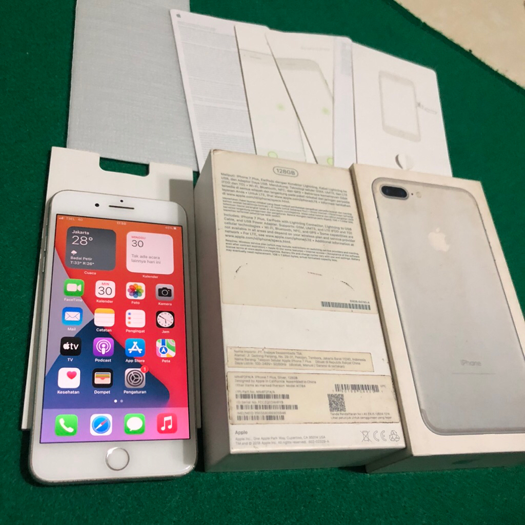 Iphone 7 Plus 128 iBox resmi PA/A silver