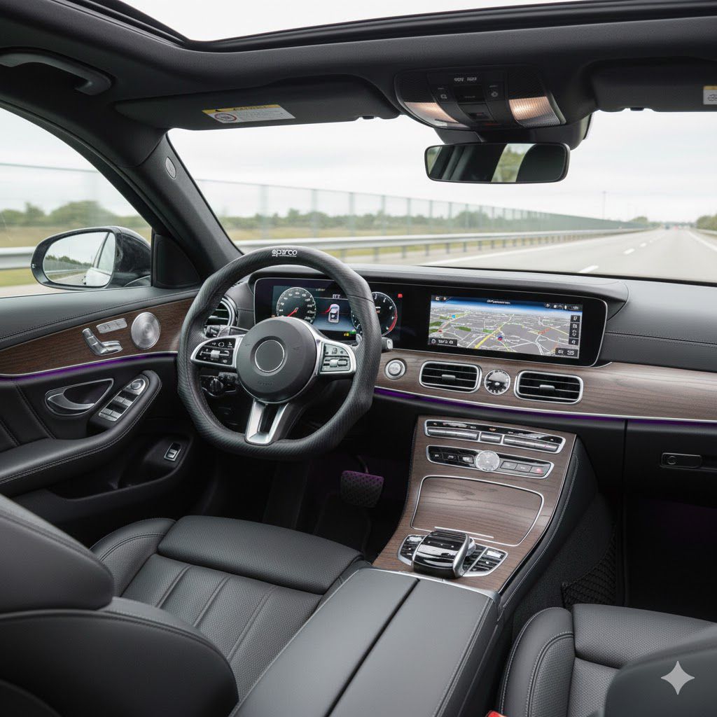 Sparco Cover Steering Wheel Sleev PU Leather Sarung Stir Mobil