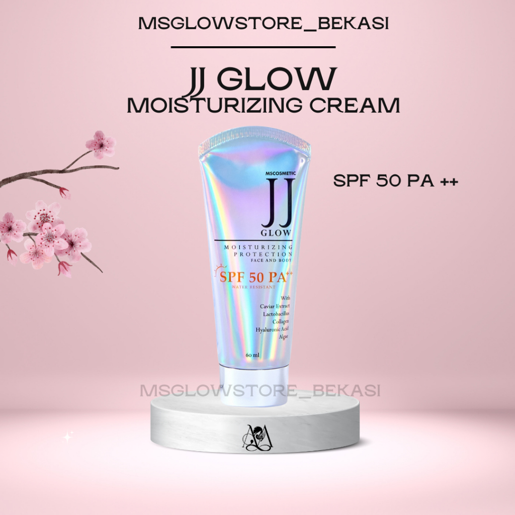 MS Glow JJ Glow 60ml Sunscreen SPF 30 & SPF 50 | Lotion Pencerah Instan Wajah Badan BPOM Original