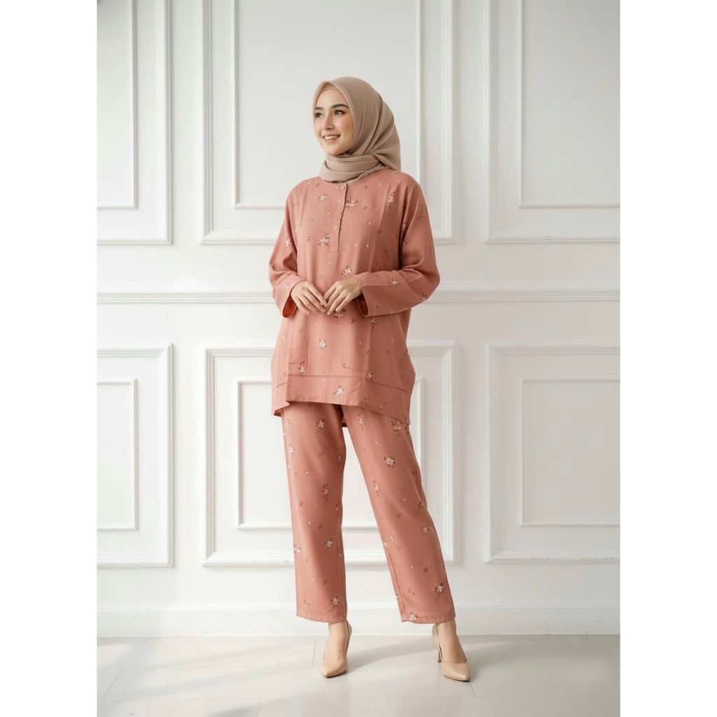 Senyum Pajama Basic Pajama Setelan Baju Tidur Wanita Piyama Dewasa Pakaian Tidur Piyama Set Piyama W