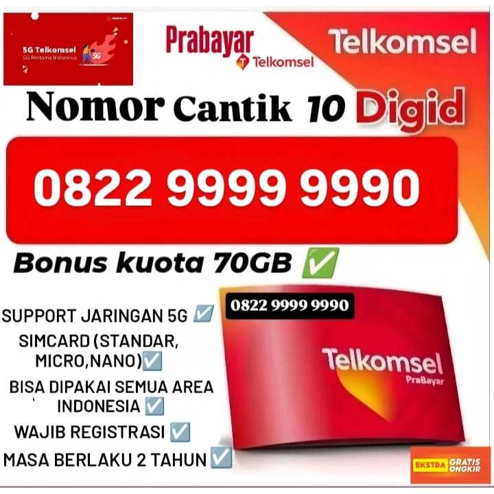 PROMO NOMOR CANTIK TELKOMSEL 10 DIGIT BISA DI PAKAI BEBAS REQUEST