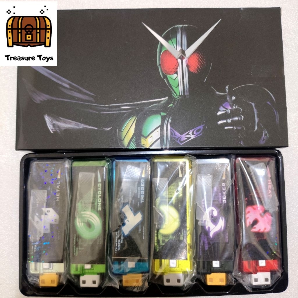 csm gaia memory 2.0 kamen rider double recast cyclone joker heat metal luna trigger